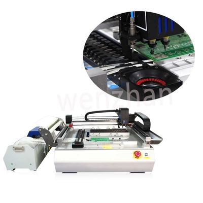 Linha SMT Automática 2 Cabeça Alta Drive Mini Desktop LED Pick And Place Machine