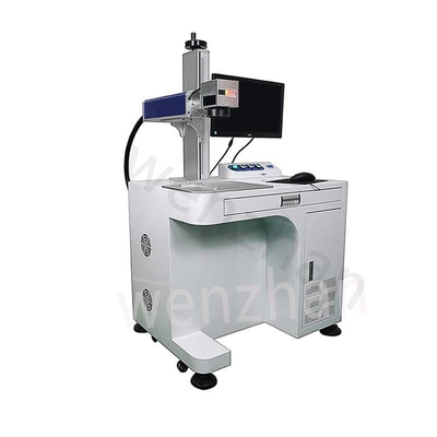Máquina de marcação a laser de fibra de escritório com 10/20/30/100W de potência e 7000mm/s de velocidade de marcação