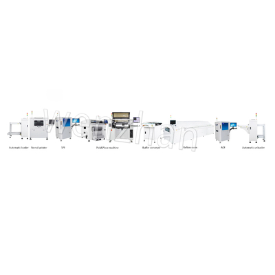 Máquina de Fabricação de Pcb Smt Linha Automática Completa de Fabricação de Placas de Pcb Led Smt Máquinas de Seleção e Colocação Smt Linha de Produção