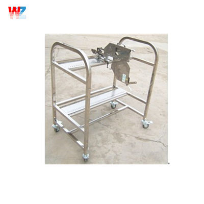 PANASERT CM402 CM602 SMT Carros de alimentação de aço inoxidável de cor prateada