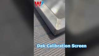 Tela de calibração do conjunto PCB 134764 DEK
